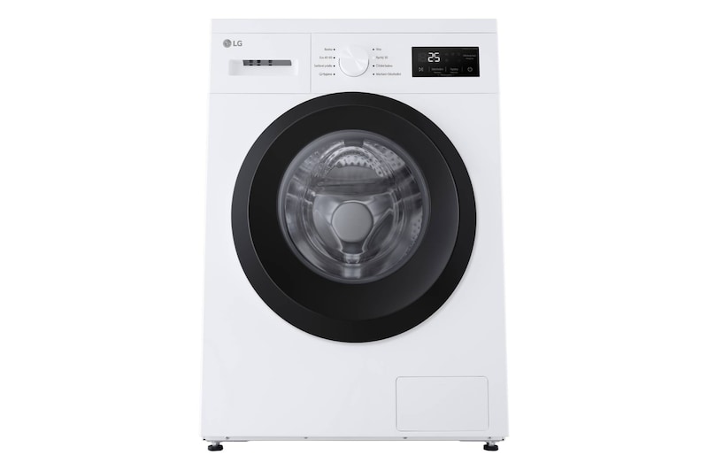 AI Slim pračka LG | 8 kg | A | 1400 ot./min | Rychlý 30' hygienický program | Bílá