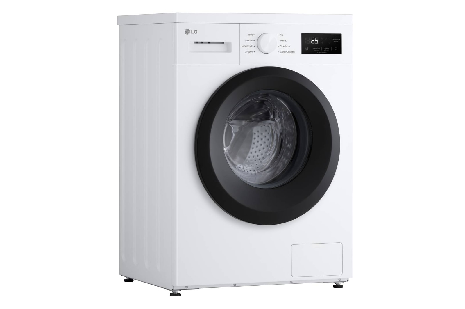 AI Slim pračka LG | 8 kg | A | 1400 ot./min | Rychlý 30' hygienický program | Bílá
