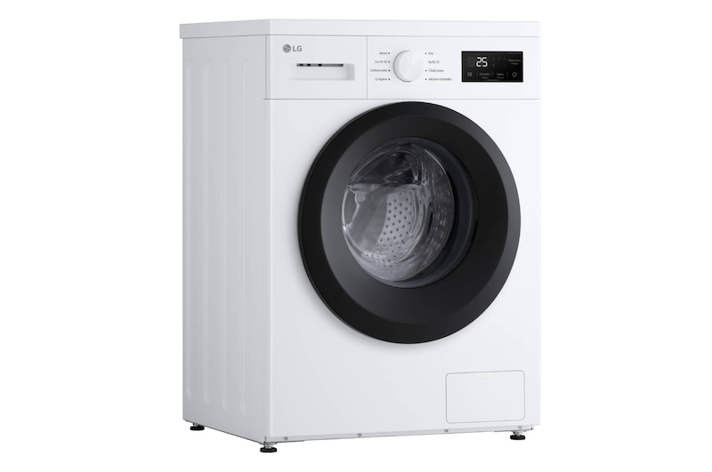 AI Slim pračka LG | 8 kg | A | 1400 ot./min | Rychlý 30' hygienický program | Bílá