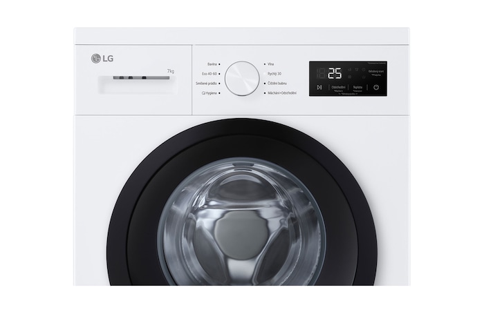 LG Slim pračka LG | 7 kg | A | 1400 ot./min | Rychlý 30' hygienický program | Bílá, F4A10S7NWK