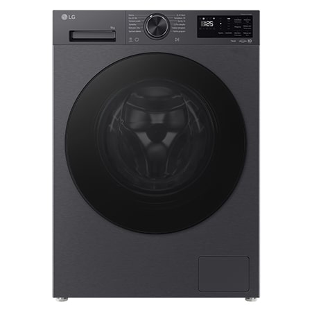 Parní pračka LG - 9 kg - A-40% - 1400 ot./min - TurboWash™360° - ThinQ™-Černá