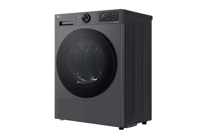 AI Sušička LG | 8 kg | AI DUAL Inverter Heat Pump™ |ThinQ™| Černá/šedá