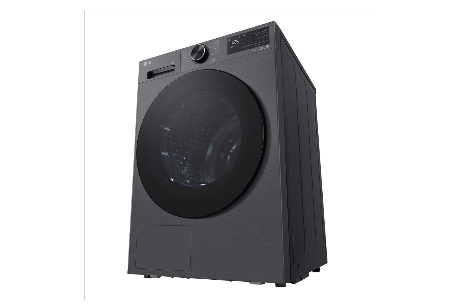 AI Sušička LG | 8 kg | AI DUAL Inverter Heat Pump™ |ThinQ™| Černá/šedá