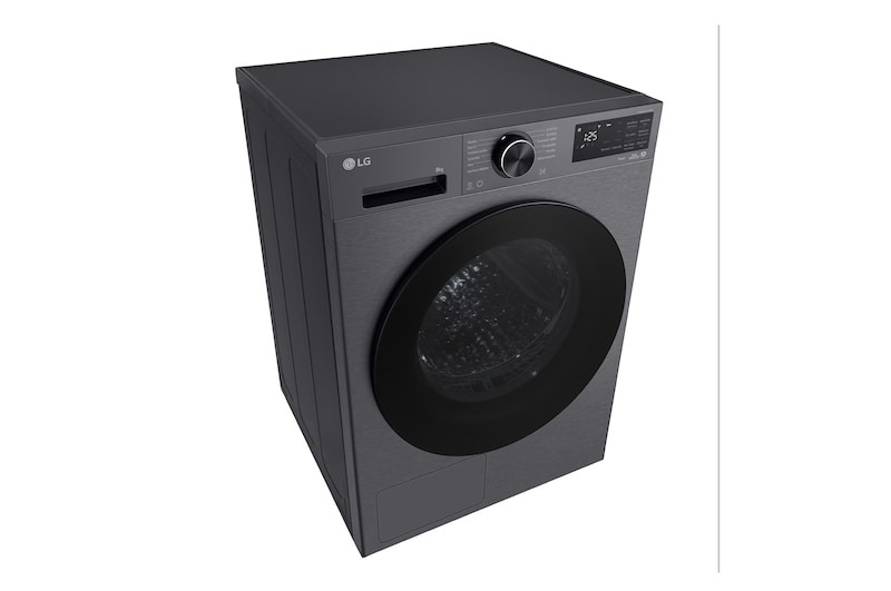 AI Sušička LG | 8 kg | AI DUAL Inverter Heat Pump™ |ThinQ™| Černá/šedá