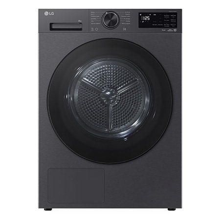 AI Sušička LG - 8 kg - AI DUAL Inverter Heat Pump™ -ThinQ™- Černá/šedá