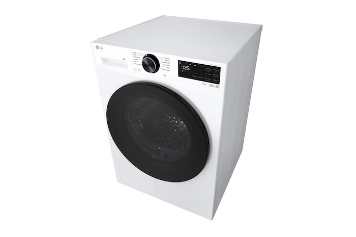 AI Sušička LG | 8 kg | AI DUAL Inverter Heat Pump™ |ThinQ™| Bílá