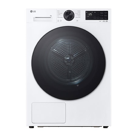 AI Sušička LG - 8 kg - AI DUAL Inverter Heat Pump™ -ThinQ™- Bílá