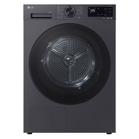 Sušička LG - 9 kg - AI DUAL Inverter Heat Pump™ -ThinQ™- Černá/šedá