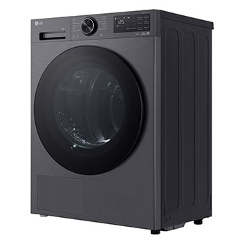 Detailní pohled na bílý vnitřek bubnu uvnitř sušičky LG