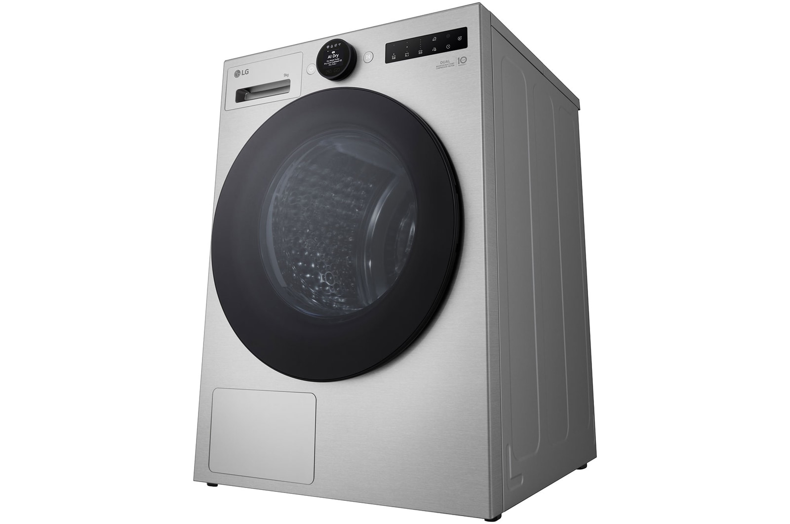 Boční pohled na sušičku LG