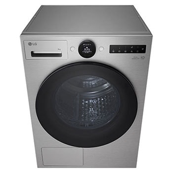 Elegantní interiér se sušičkou LG se zelenými akcenty a štítkem úspory energie B
