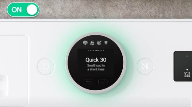 Video vysvětlující funkci Smart Pairing sušičky LG