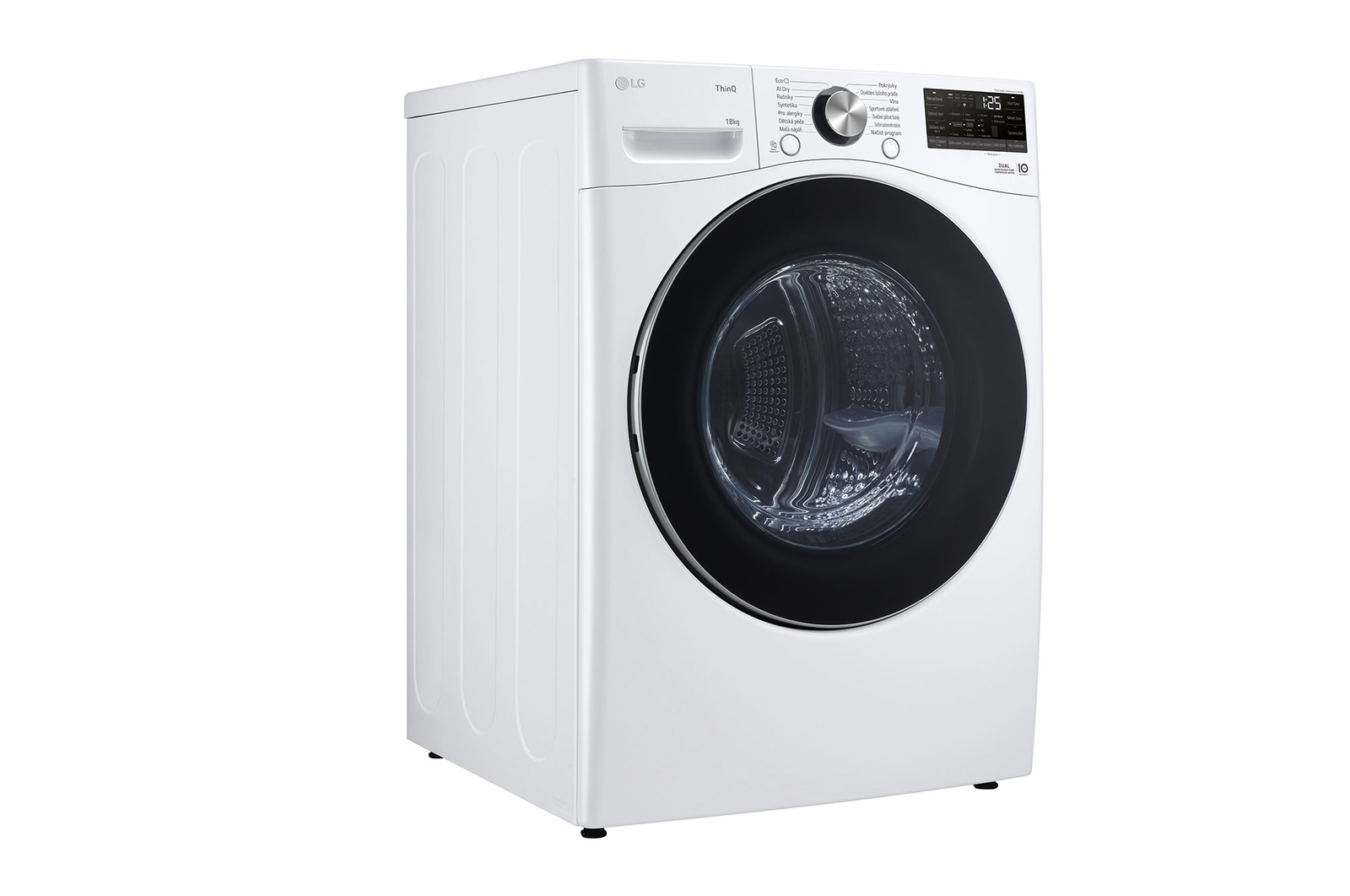 LG Sušička LG | 18 kg | AI DUAL Inverter Heat Pump™ |ThinQ™|Bílá, RH18U8AVCW