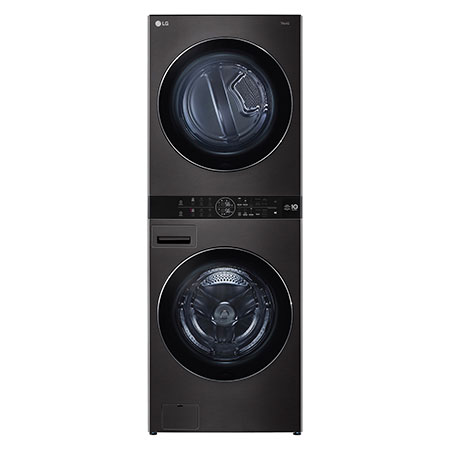 LG WashTower, Černá/šedá,17/16 kg, 1100 ot./min, TurboWash™360°