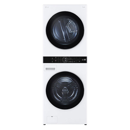 LG WashTower - 17 / 16 kg -1100 ot./min - AI DD™ - TurboWash™360°- Bílá