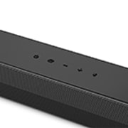 Natočený pohled shora na střed soundbaru LG Soundbar S40TR