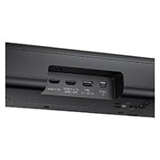 Natočený pohled na zadní stranu soundbaru LG Soundbar S77TY