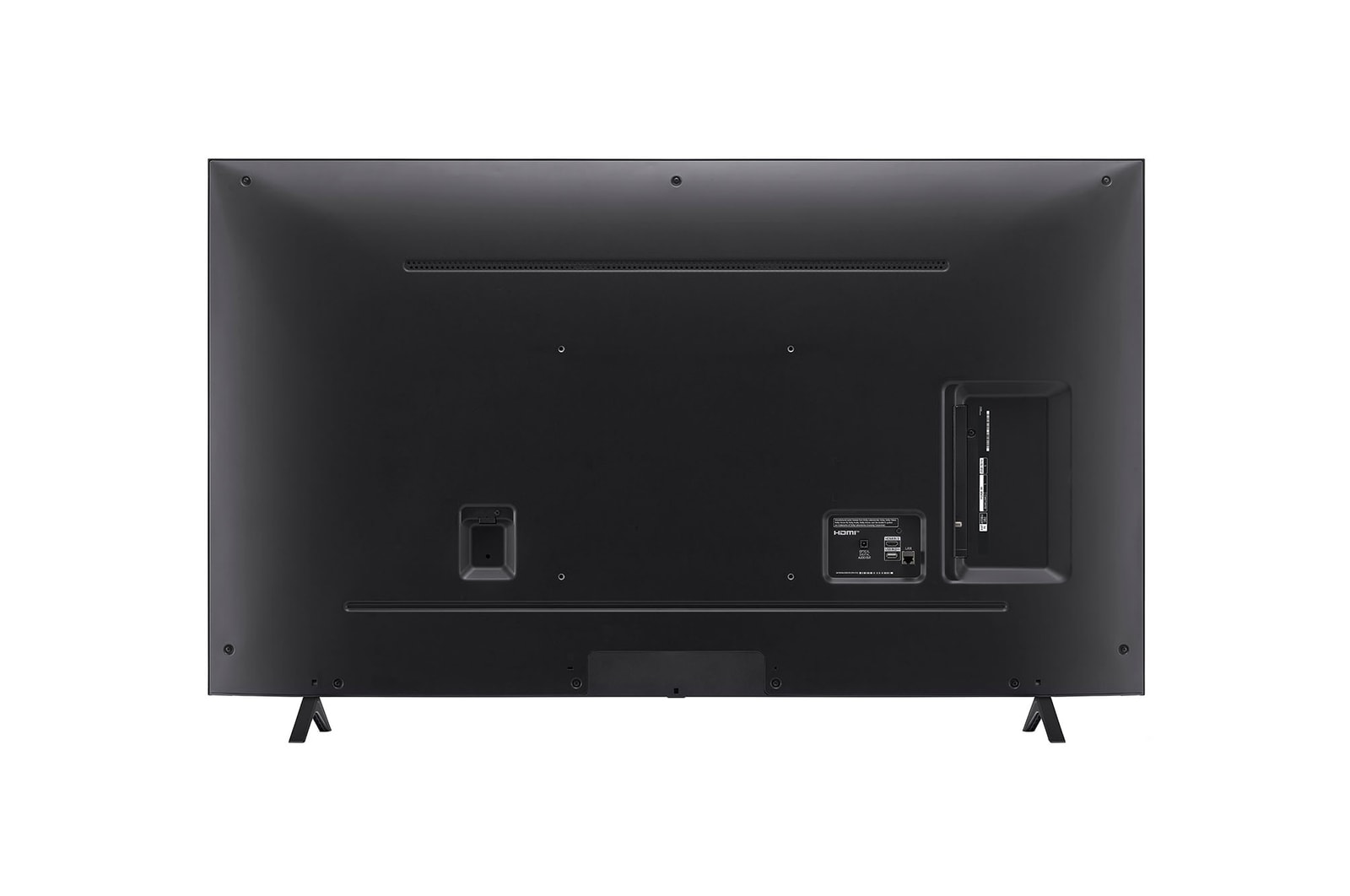 Rear view of LG NanoCell TV, NANO80
