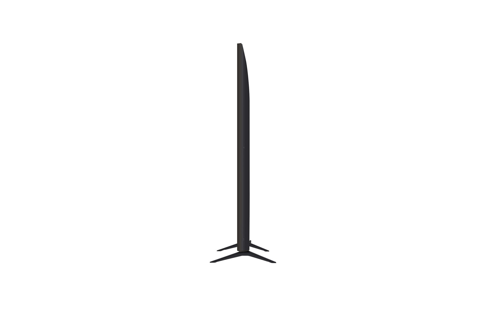 Side view of LG NanoCell TV, NANO80
