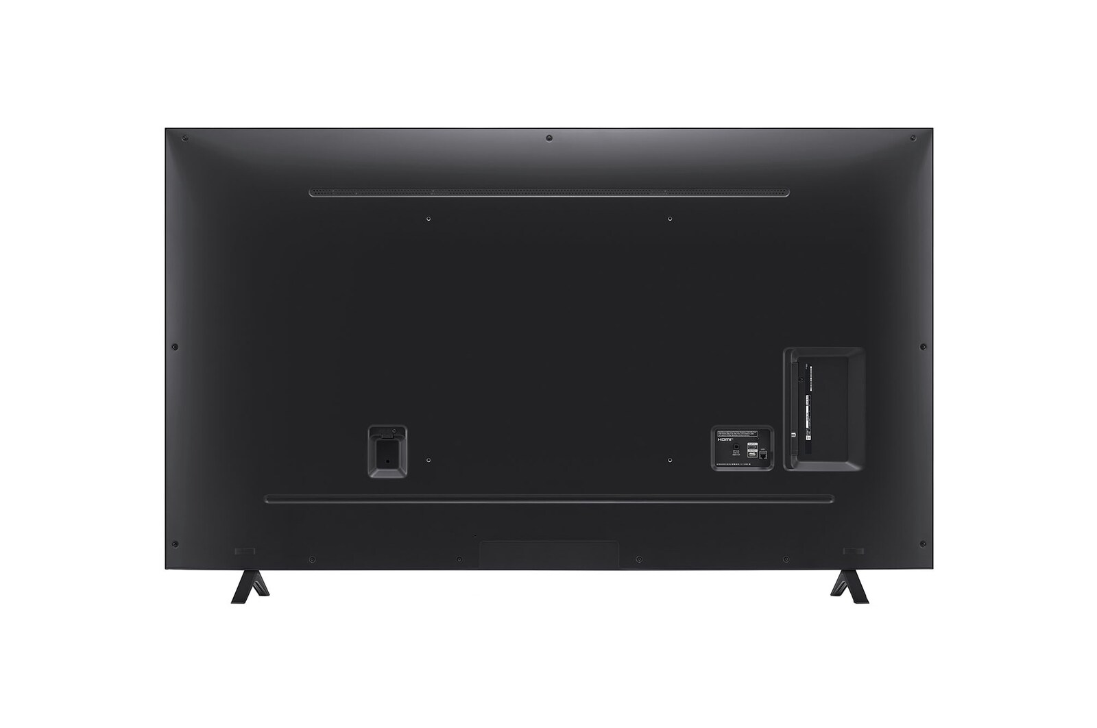 Rear view of LG NanoCell TV, NANO80