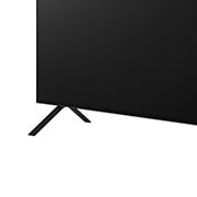 Detailní snímek LG OLED TV, OLED B4E ze základny, na kterém je vidět dvousloupkový stojan