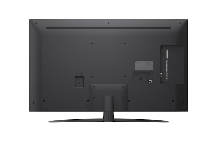 Rear view of LG NanoCell NANO80 TV.