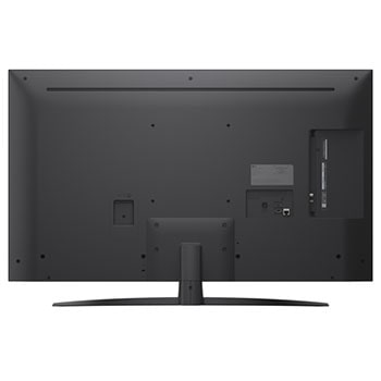 Rear view of LG NanoCell NANO80 TV.