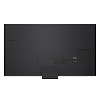 Pohled zepředu a z boku na LG QNED evo AI QNED86 4K Smart TV s rozměry na délku, šířku, výšku a hloubku.