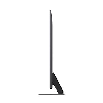 Levý boční pohled na LG QNED evo QNED85 TV 