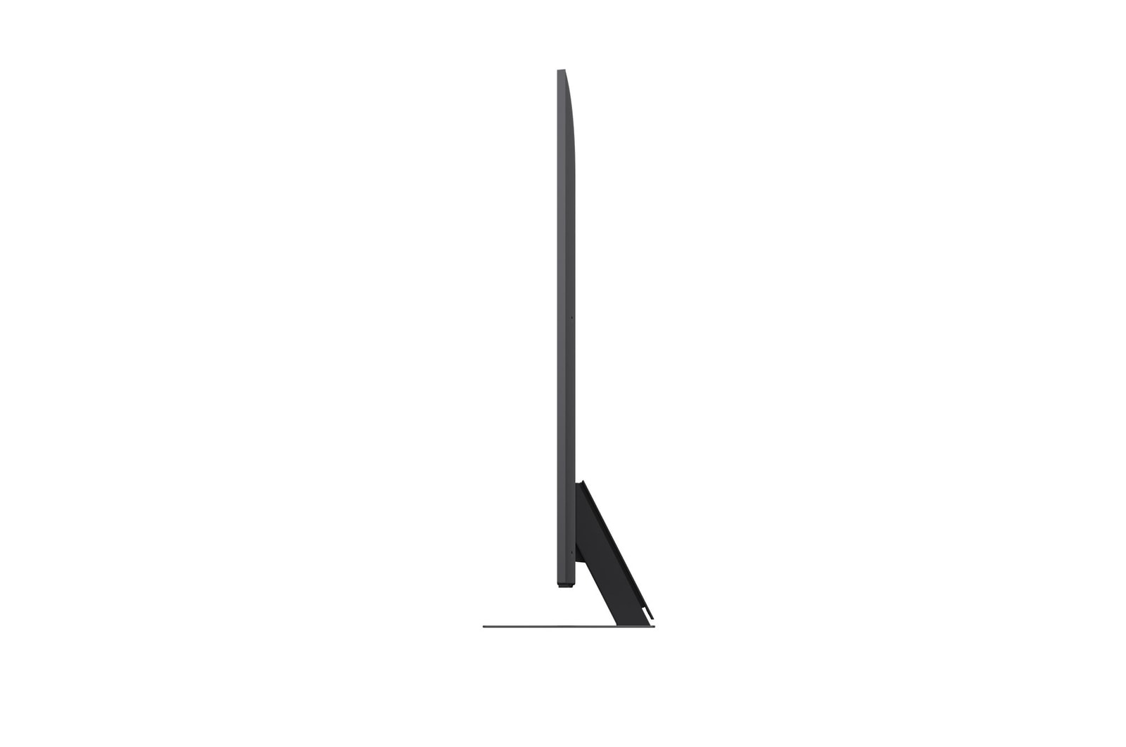 Levý boční pohled na LG QNED evo QNED85 TV 