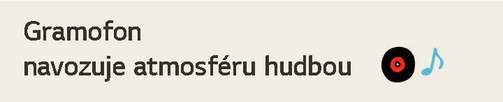 Znění titulku: Gramofon navozuje náladu hudbou