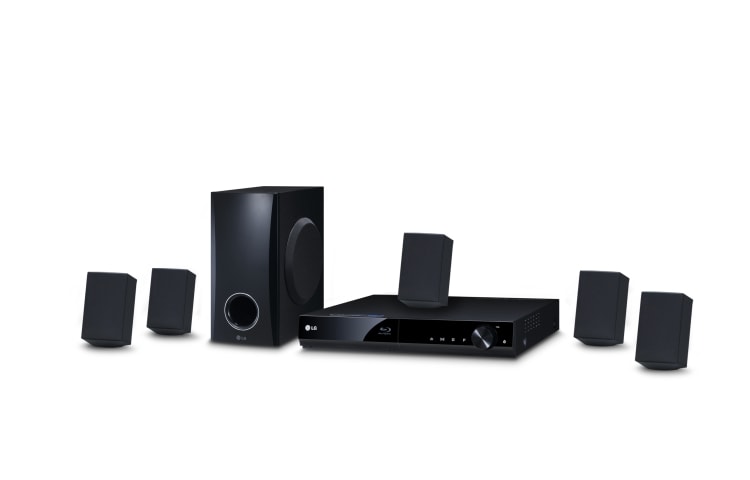 Čelní pohled na 5.1 kanálový 3D Blu-ray systém domácího kina, Smart TV, DLNA, hudební výkon 330W BH4030S