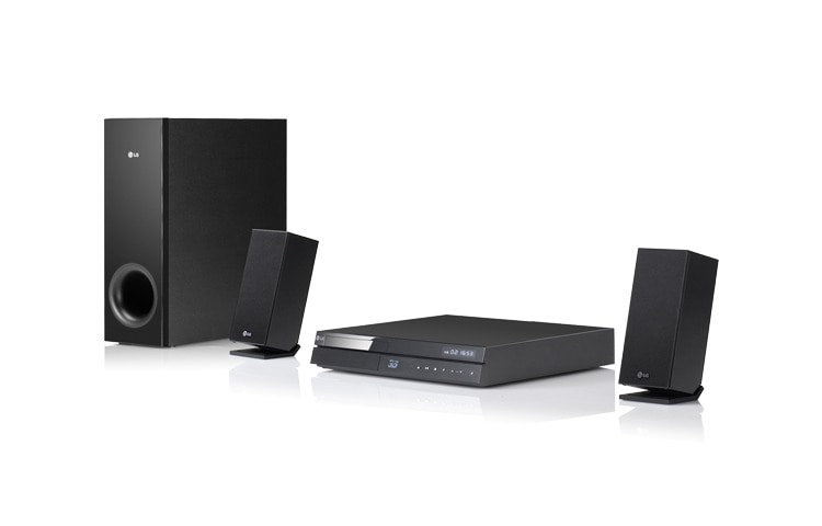 Čelní pohled na 2.1 kanálový 3D Blu-ray systém domácího kina, Smart TV, hudební výkon 427W, USB direct ripping, DLNA BH6320C