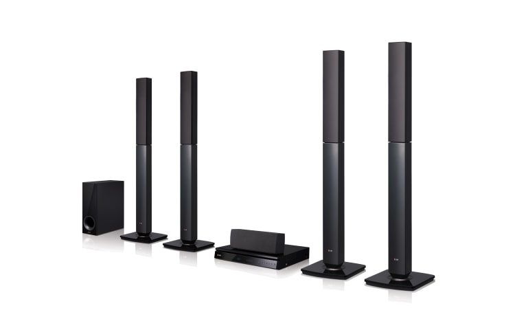 Čelní pohled na Blu-ray systém domácího kina, hudební výkon 1000W, trojrozměrný zážitek BH6540T