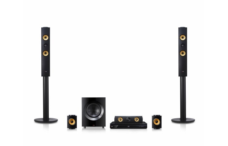 LG 5.1 Ch 3D Blu-ray systém domácího kina, hudební výkon 1200W, Upscaling na 4K, Miracast/Wifi/Bluetooth, BH7440P
