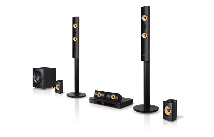 LG 5.1 Ch 3D Blu-ray systém domácího kina, hudební výkon 1200W, Upscaling na 4K, Miracast/Wifi/Bluetooth, BH7440P