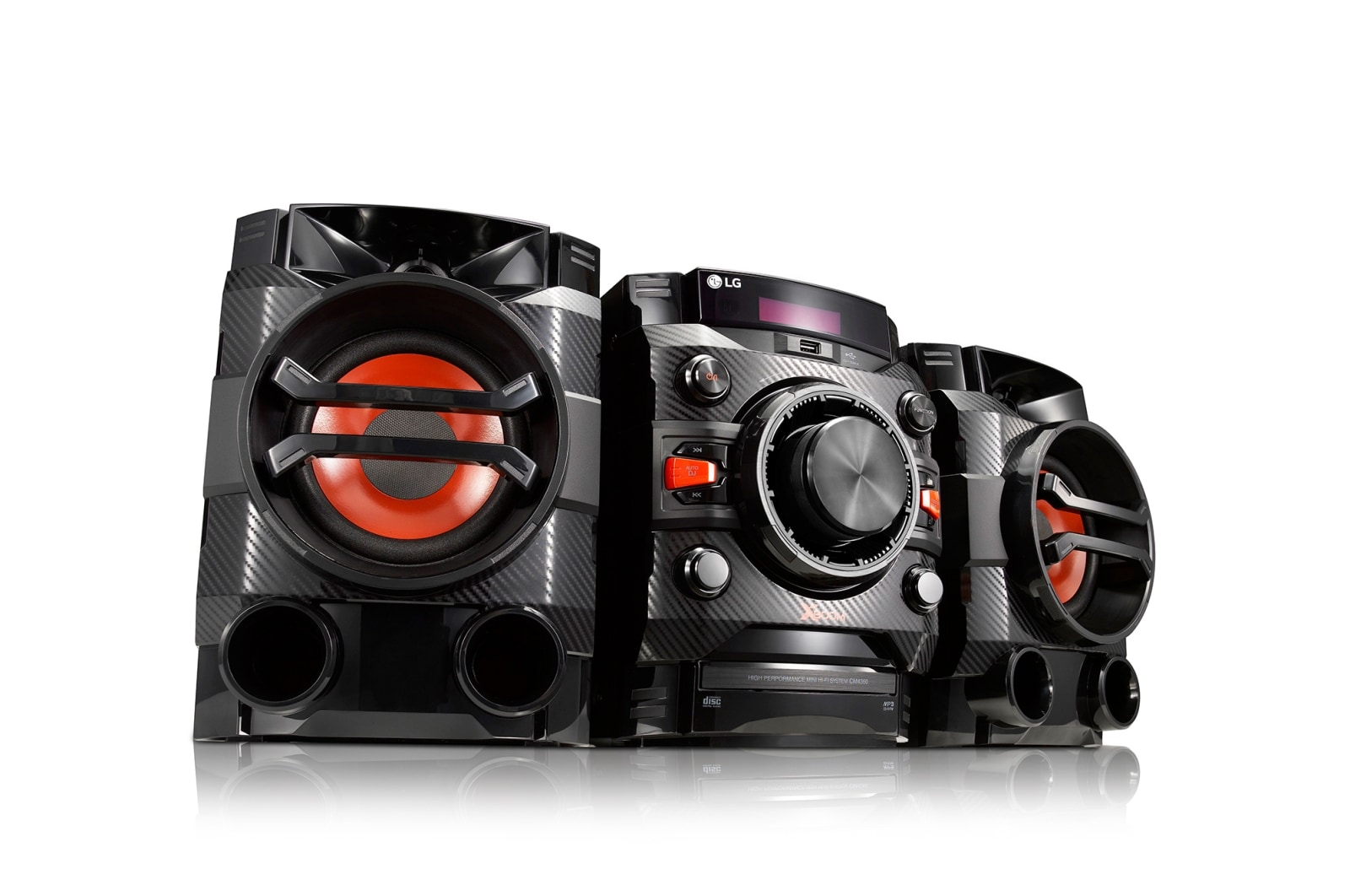 LG Mikro Hi-Fi systém s CD přehrávačem, výkon 230W, USB, Aux In, nahrávání na USB, CM4360