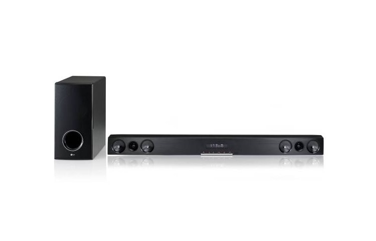 Čelní pohled na LG DVD Sound Bar HLS36W
