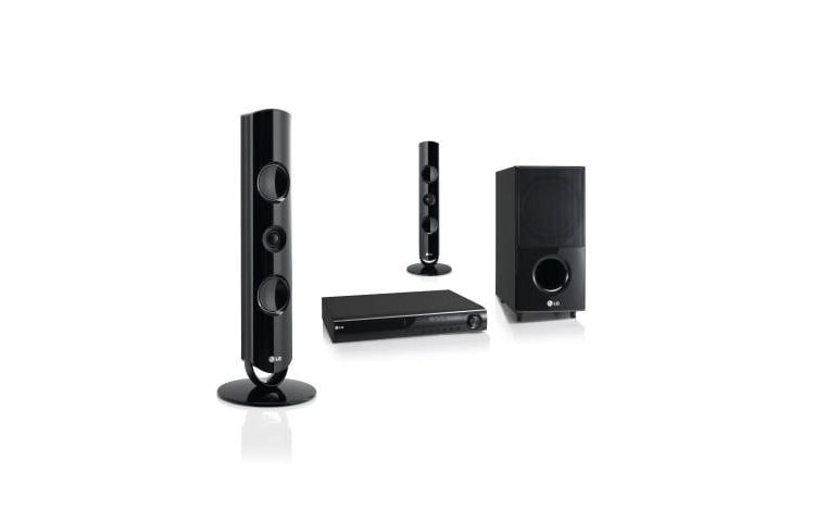 Čelní pohled na 2.1 kanálový DVD systém domácího kina s výkonem 440W HT44M