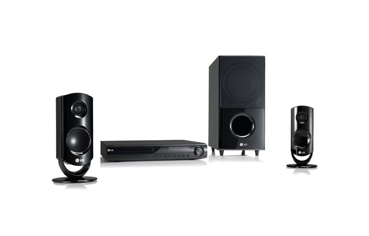 Čelní pohled na 2.1 kanálový DVD systém domácího kina s výkonem 440W HT44S
