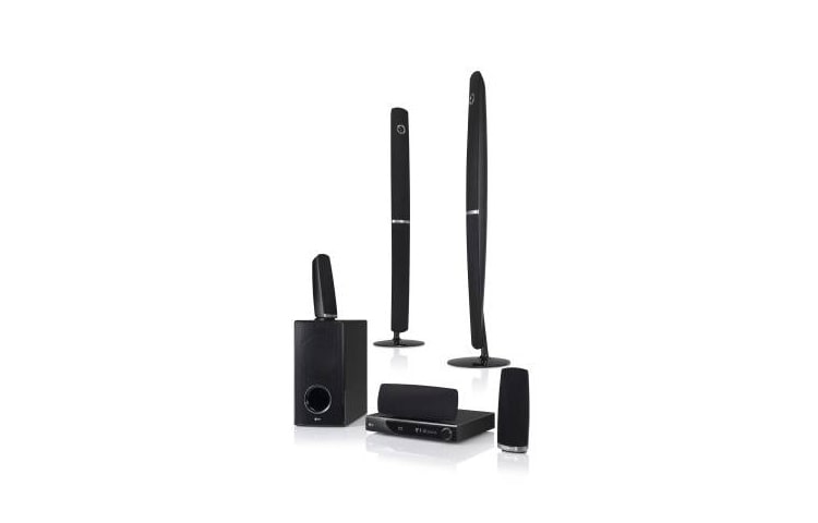 Čelní pohled na 5.1 kanálový 850 W systém domácího kina HX806PE