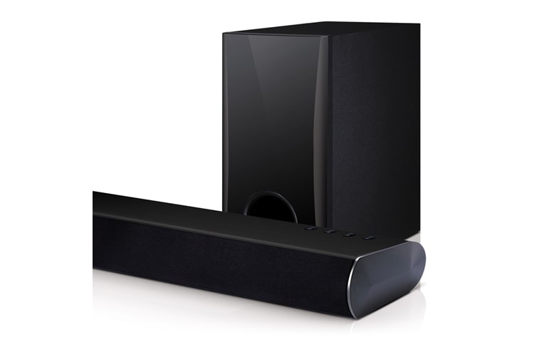 LG 2.1 Ch Soundbar, 120W hudební výkon, subwoofer, bluetooth, LAS350B