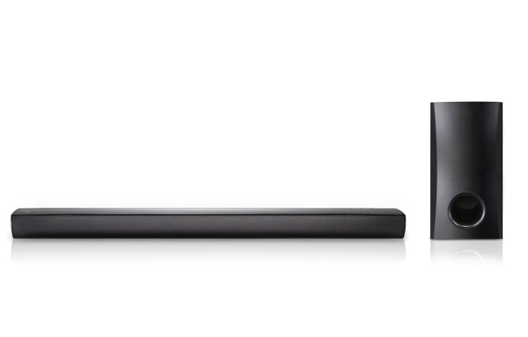 LG 2.1Ch Sound Bar, vhodný pro 42" TV, hudební výkon 120W, Bluetooth, bezdrátová synchronizace zvuku, NB2540
