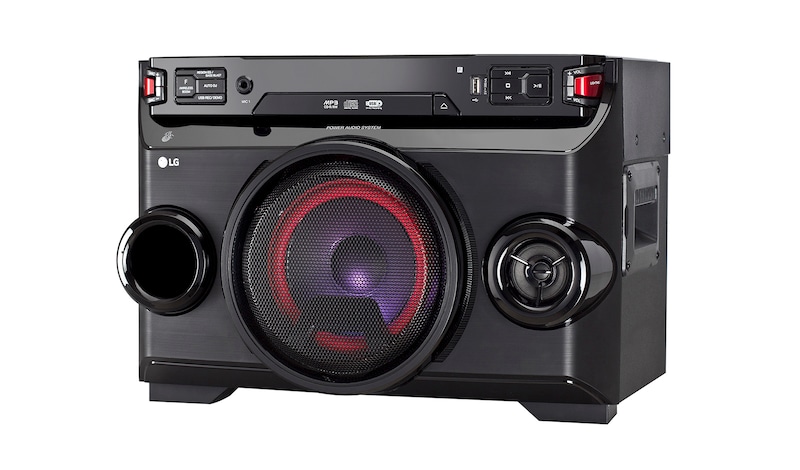 LG Mikro Hi-Fi systém s CD přehrávačem, výkon 220W, USB, Bluetooth, nahrávání na USB, OM4560