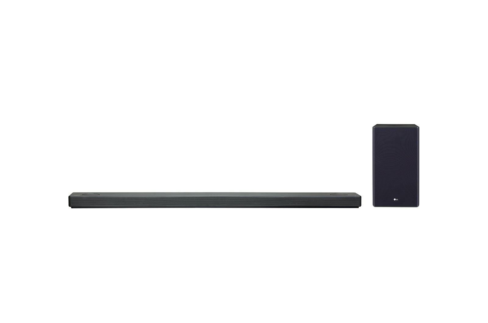 Čelní pohled na Sound Bar 5.1.2 | Bezdrátový subwoofer | Multi Bluetooth | Hudební výkon 570 W | DTS X | Google Multi Zone | Audiopřevodník HiFi DAC 24Bit - 192kHz SL10Y