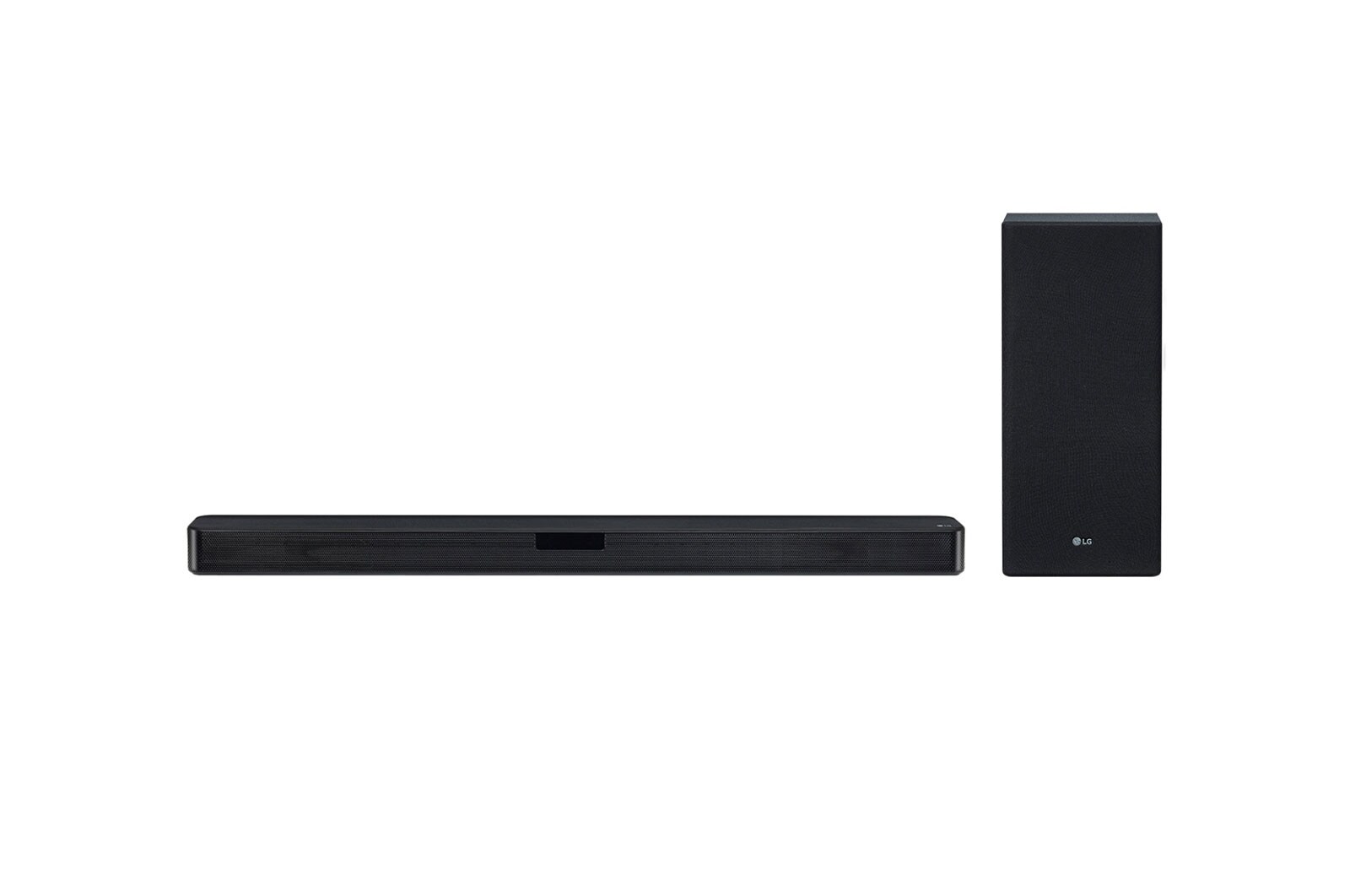 Čelní pohled na Sound Bar 2.1 | Bezdrátový subwoofer | Multi Bluetooth | Hudební výkon 400 W | DTS Virtual:X | Audiopřevodník HiFi DAC 24Bit - 96kHz SL5Y
