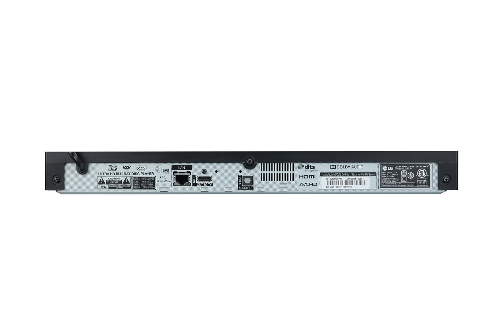 LG UBK80, Ultra HD Blu-ray přehrávač, UBK80