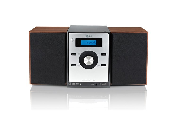 Čelní pohled na Mikro hifi systém s CD XA14