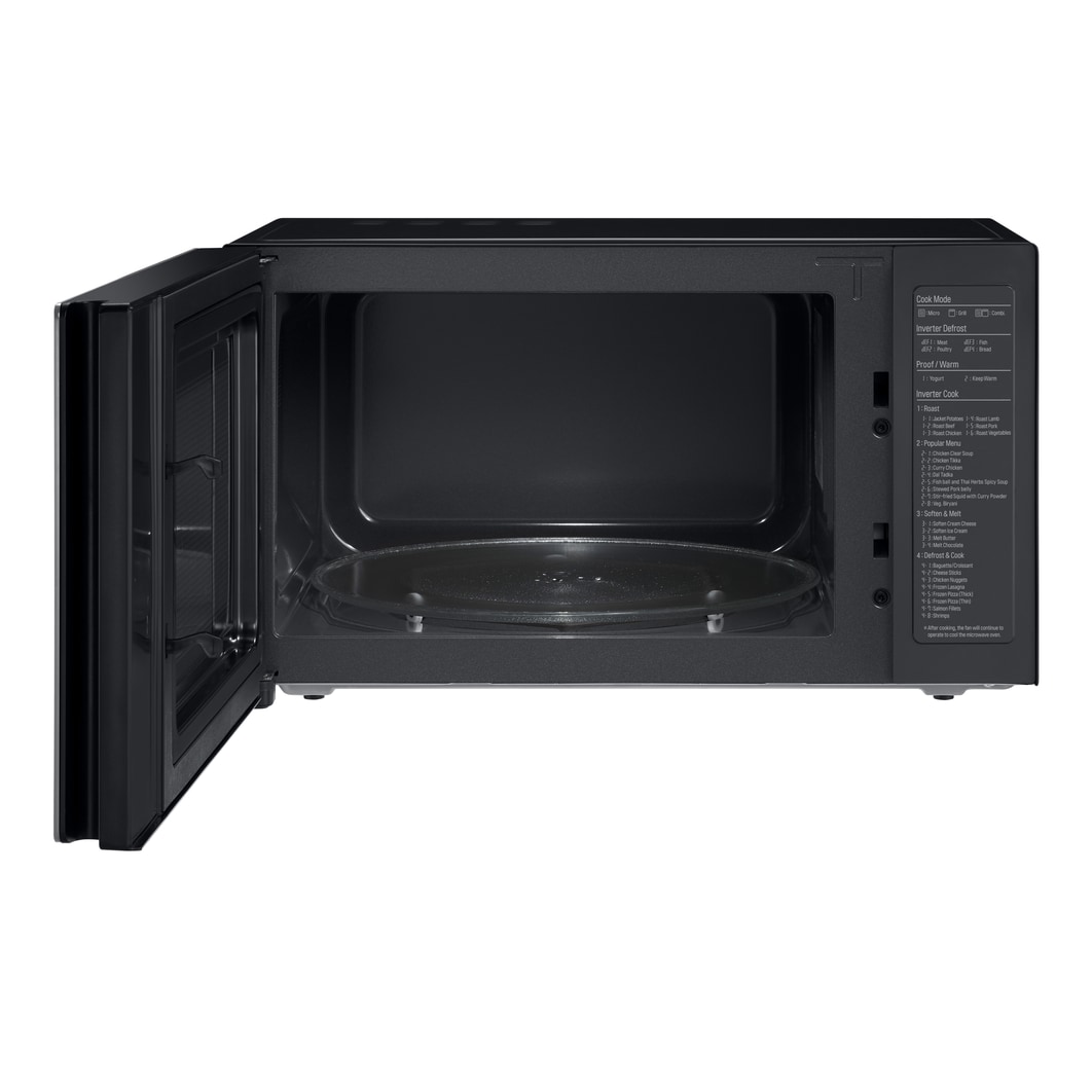LG Mikrovlnná trouba s grilem | 25 l | Smart Inverter | EasyClean™|Nerez a kouřové sklo, MH6565DPR