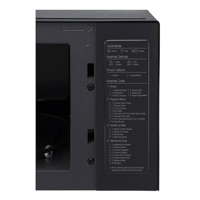 LG Mikrovlnná trouba s grilem | 25 l | Smart Inverter | EasyClean™|Nerez a kouřové sklo, MH6565DPR